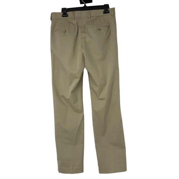 Mens Express Dress Khaki Pants Flat Size 32 x 30 Straight Leg Washable EUC 3006 - Picture 7 of 10